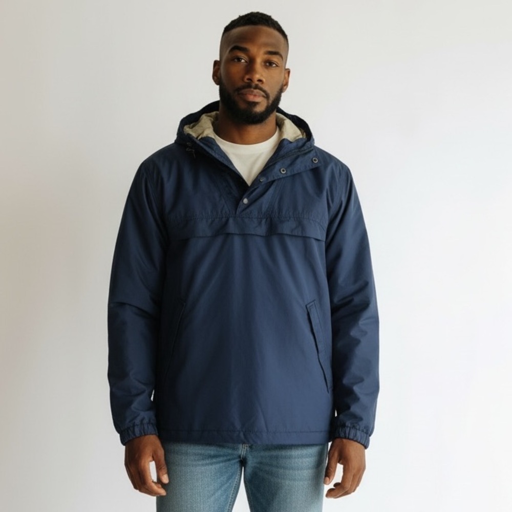 Woolrich Men's Deep Blue Rain/wind coat - Picture 2 of 6
